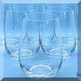 G32. Set of 8 stemless Schott Zwiesel wine glasses. - $64
